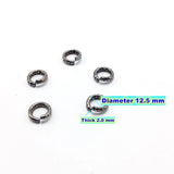 3 Pcs Titanium Jump Rings 12.5 MM Serpentine Style