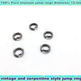 3 Pcs Titanium Jump Rings 12.5 MM Serpentine Style