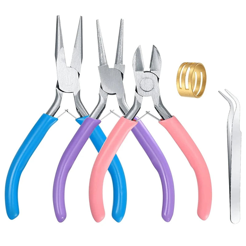 3-Pc Jewelry Making Pliers Set for Beading Repair