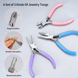 3-Pc Jewelry Making Pliers Set for Beading Repair