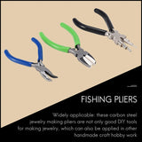 3 Pcs Jewelry Pliers Set 6 In 1 Nylon Nose & Curved Nose Pliers