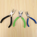 3 Pcs Jewelry Pliers Set 6 In 1, Nylon Nose Pliers, Curved Nose Pliers