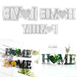 3 Pcs Alphabet Decorations Crystal Epoxy Resin Mould