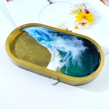 3 Pcs Oval Trays Epoxy Resin Mold Coaster Ashtray Silicone Mould DIY Crafts