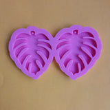 3 Pcs Leaves Earrings Resin Mold Necklace Silicone Mould