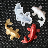 3 Pcs Mirror Goldfish 3D Koi Ornaments Epoxy Mold DIY