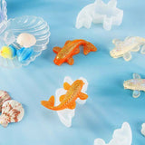 3 Pcs Mirror Goldfish 3D Koi Ornaments Epoxy Mold DIY