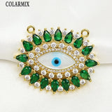 3 Pcs Mix Zircon Eyes Pendant Charms for Necklace Making