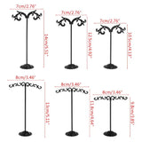 3 Pcs Necklace Holder Organizer Stand Metal Earring Tree for Display