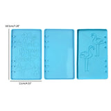 3 Pcs Crystal Epoxy Resin Mold Notebook Cover DIY Silicone Mould