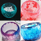 3 Pcs Crystal Epoxy Resin Mold Round Bowl Hexagon Cup Silicone Mould