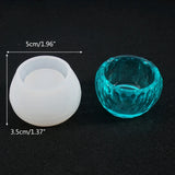 3 Pcs Crystal Epoxy Resin Mold Round Bowl Hexagon Cup Silicone Mould