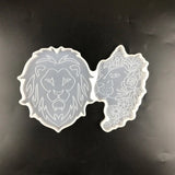 3 Pcs/Set Elephant Peacock Lion Coaster Epoxy Resin Mold Cup Mat