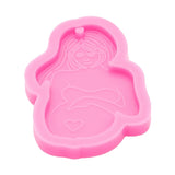 3 Pcs/Set Thanksgiving Pregnant Women Keychain Silicone Mold DIY Crafts