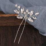 3 Pcs Set Silver Crystal Tiaras Hairpins Wedding Hair Accessories