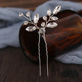 3 Pcs Set Silver Crystal Tiaras Hairpins Wedding Hair Accessories