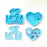 3 Pcs/Set Parent Theme Keychain Epoxy Resin Mold DIY Crafts