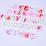 3 Pcs/Set Mini Letters Resin Molds Silicone Epoxy Casting Mould for DIY Crafts