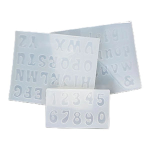 3 Pcs/Set Mini Letters Resin Molds Silicone Epoxy Casting Mould for DIY Crafts
