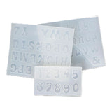 3 Pcs/Set Mini Letters Resin Molds Silicone Epoxy Casting Mould for DIY Crafts
