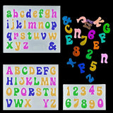 3 Pcs/Set Mini Letters Resin Molds Silicone Epoxy Casting Mould for DIY Crafts