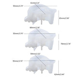 3 Pcs Snail Castle Mushroom Keychain Silicone Molds for DIY Epoxy Resin Crafting