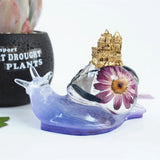 3 Pcs Snail Castle Mushroom Keychain Silicone Molds for DIY Epoxy Resin Crafting