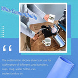 3 Pcs Sublimation Tumbler Wrap Sheets Bundle with Mug Press
