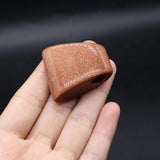 3 Pcs Trapezoid Healing Crystal Stone Pendants for Jewelry Making