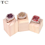 3 Pcs/lot Wooden Jewelry Display Rings Holder Stand