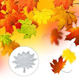 3 Pcs Maple Leaf Round Mould UV Resin Silicone Mold