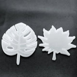 3 Pcs Maple Leaf Round Mould UV Resin Silicone Mold