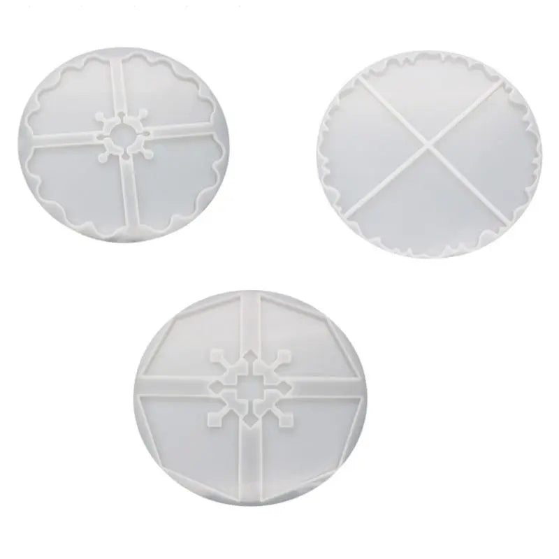 3 Pcs Irregular Coaster Crystal Epoxy Mould