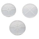 3 Pcs Irregular Coaster Crystal Epoxy Mould