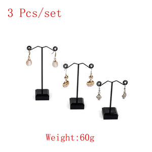 3 Pcs Mini Acrylic Earring Display Stand Jewelry Organizer