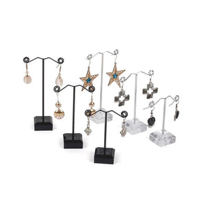 3 Pcs Mini Acrylic Earring Display Stand Jewelry Organizer
