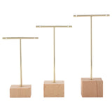3-Piece T-Bar Jewelry Display Rack Stand Holder Earrings Organize