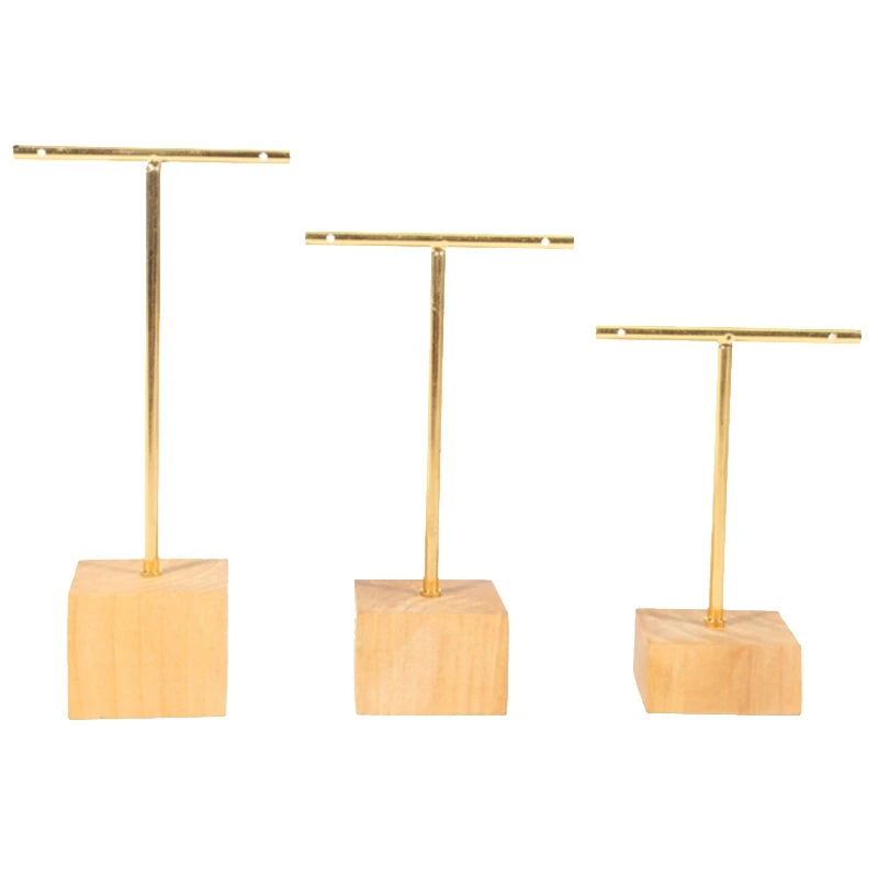 3-Piece T-Bar Jewelry Display Rack Stand Holder Earrings Hanging Organizer
