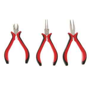 3-Piece Jewelry Pliers & Beading Wire Kit Set Wire Cutters Repair Tools