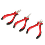 3-Piece Jewelry Pliers & Beading Wire Kit Set Wire Cutters Repair Tools