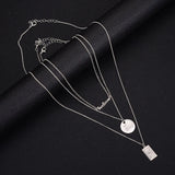 3-Piece Net Red Necklace Men's Women's Sweater Chain Ins Wind Bungee Accessories