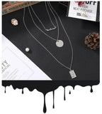 3-Piece Net Red Necklace Men's Women's Sweater Chain Ins Wind Bungee Accessories
