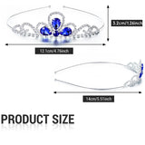 Rhinestone Tiara Crystal Crown Set for Girls