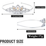 Rhinestone Tiara Crystal Crown Set for Girls