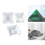 DIY Ashtray Mold 3-Piece Set Portable Durable Pyramid Craft Mould Tool