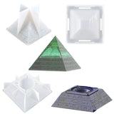DIY Ashtray Mold 3-Piece Set Portable Durable Pyramid Craft Mould Tool