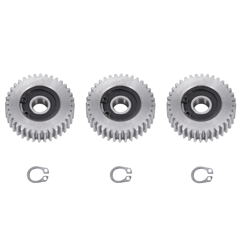 3 Pcs 38mm 36 Tooth 12mm Electric Vehicle Steel Gear