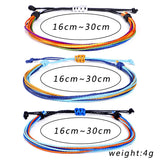 3 Braided Bracelets Waterproof Surfer Bohemian Wrist Cord Women Jewelry