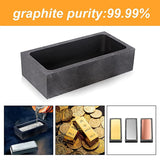 3 Pcs High Purity 1 KG Graphite Ingot Mold Crucible Mould