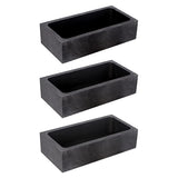 3 Pcs Graphite Ingot Mold Crucible for Melting Silver Metal